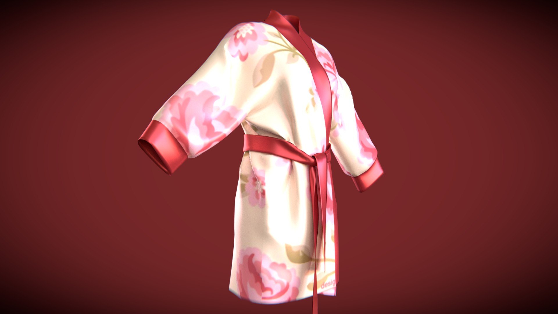 3D Silk Bath Robe Model - TurboSquid 1395280