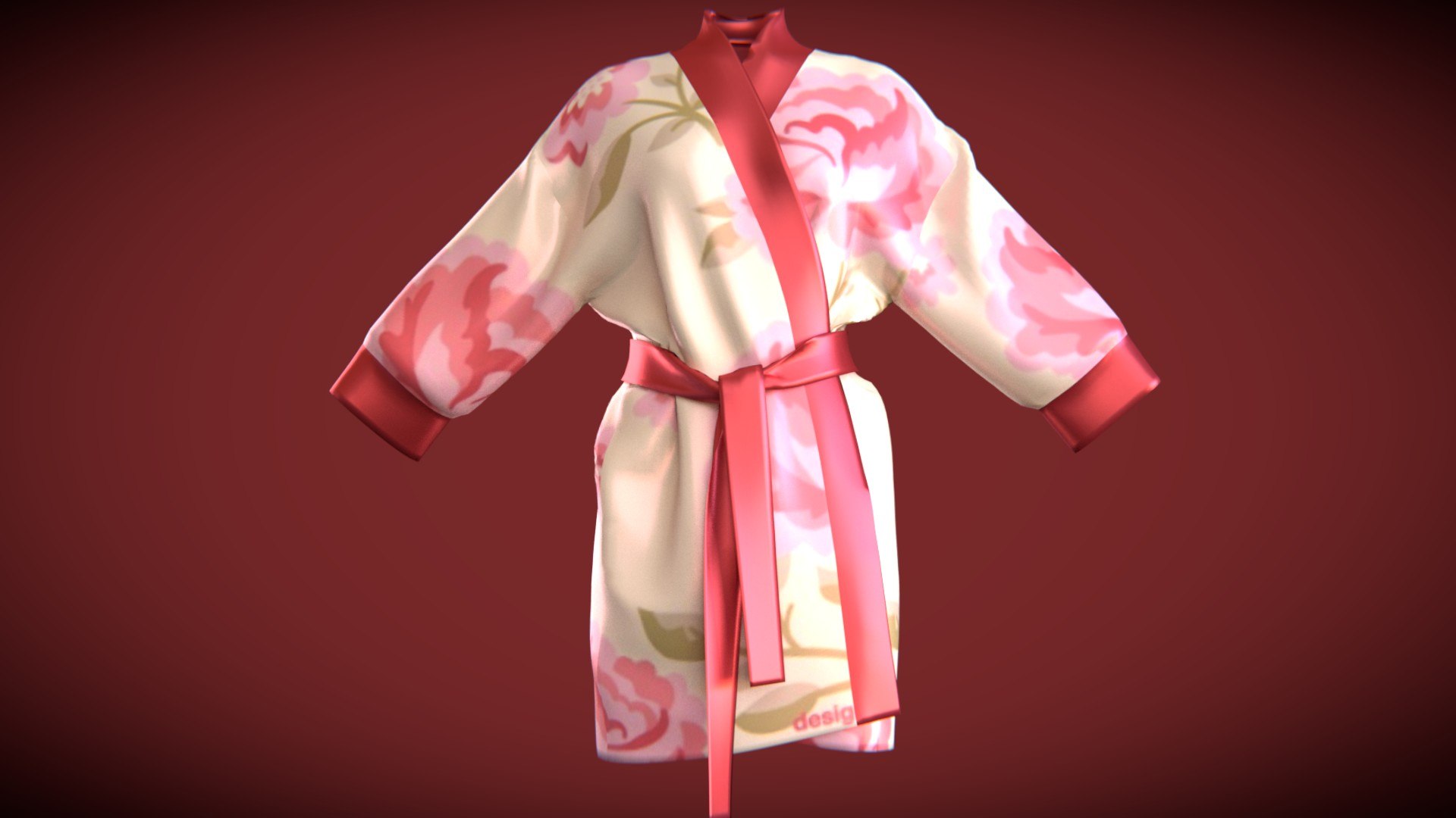 3D Silk Bath Robe Model - TurboSquid 1395280