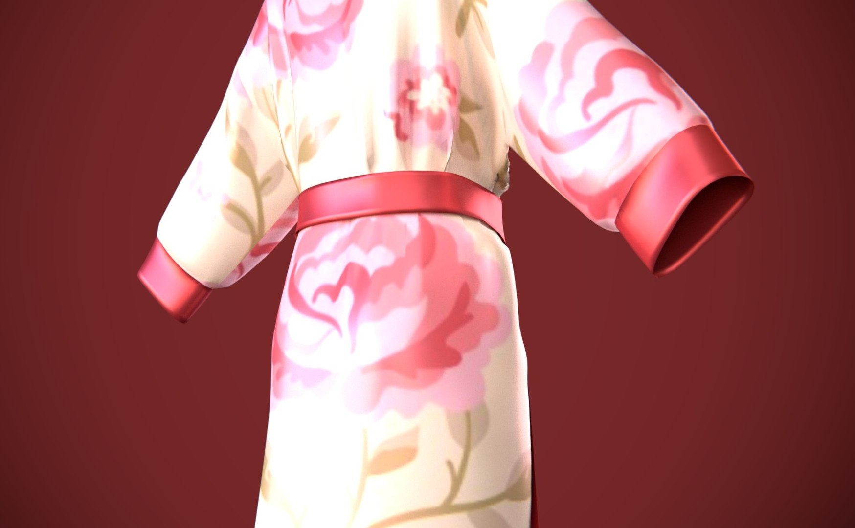 3D Silk Bath Robe Model - TurboSquid 1395280