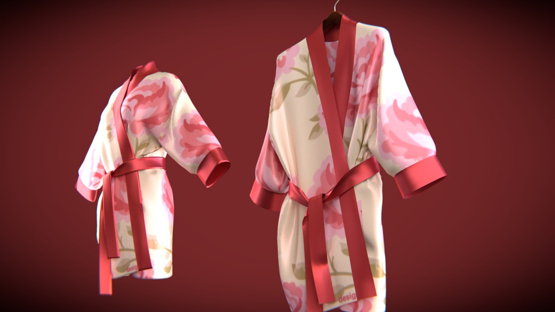 3D Silk Bath Robe Model - TurboSquid 1395280