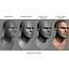 3d realistic human male head model