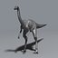 ornithomimus therapod cretaceous 3d max