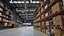 Full Warehouse with Forklifts 3D