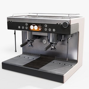 3D Generic Coffee Machine - PBR Game Ready
