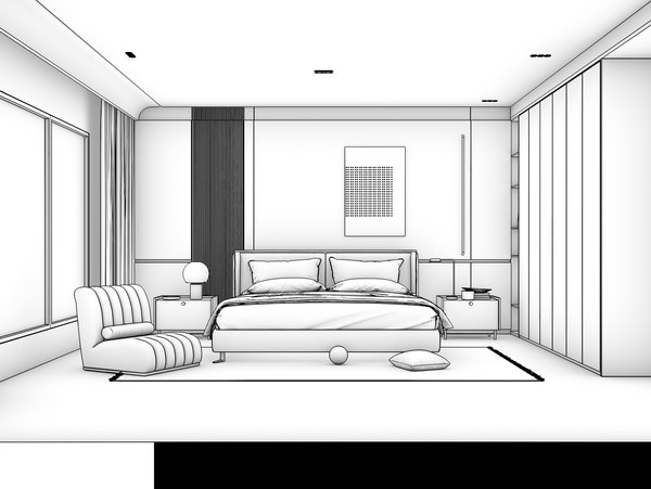 Modern Bedroom 3d Turbosquid