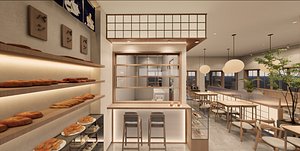 3D model Hong Kong style canteens restaurants model-A2