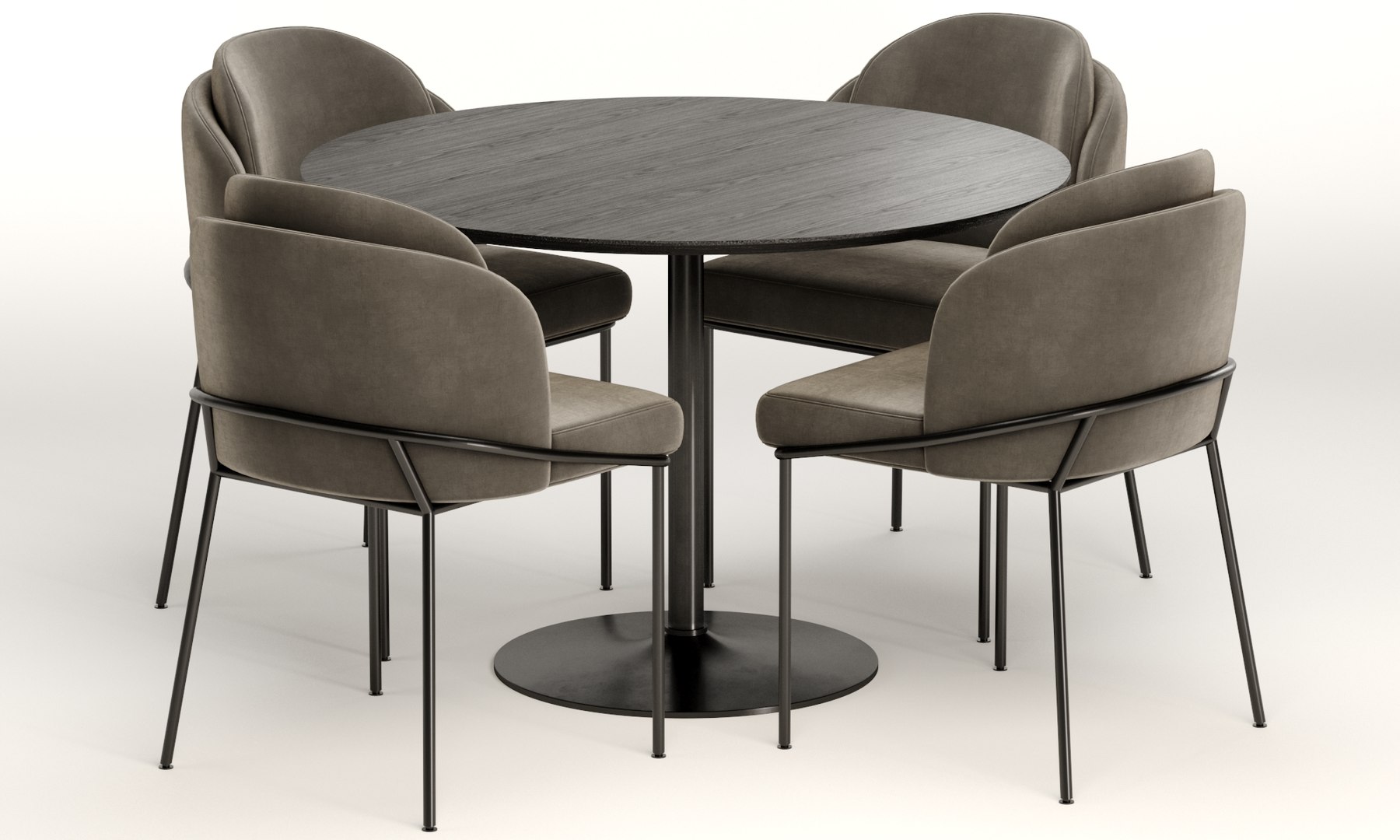 Angelo Chair With Anderson Table Vray 2014 3D Model - TurboSquid 2228401