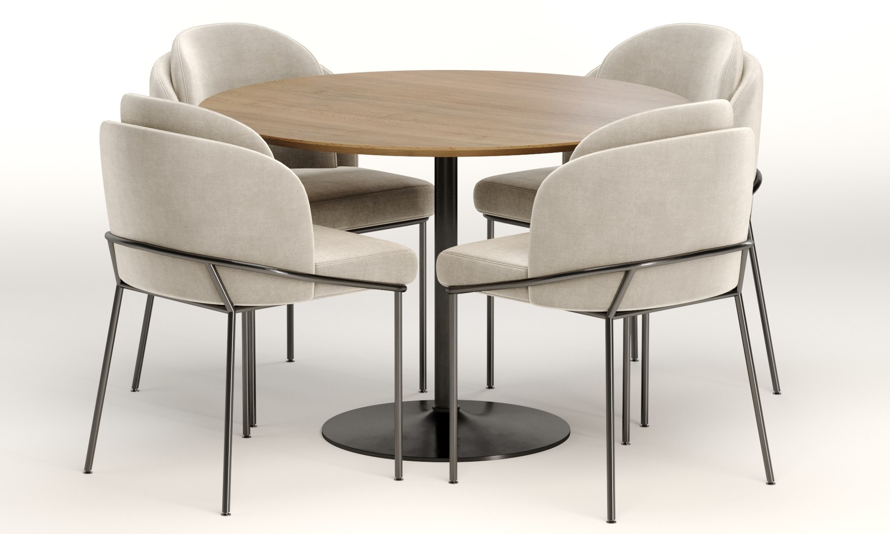 Angelo Chair With Anderson Table Vray 2014 3D Model - TurboSquid 2228401