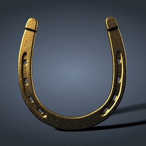 3d horseshoe horse model