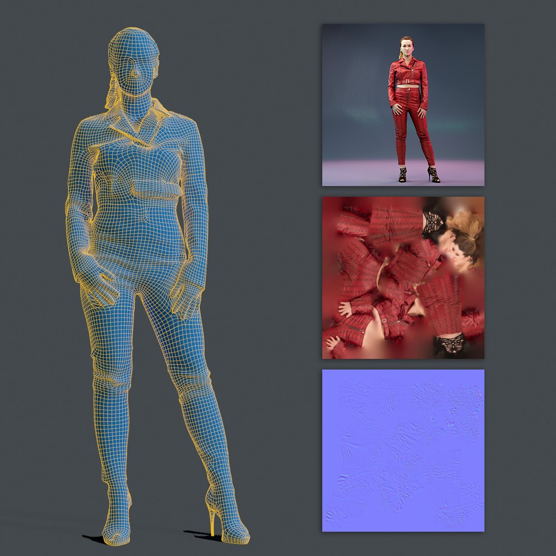 3d Girl Turbosquid 1451667