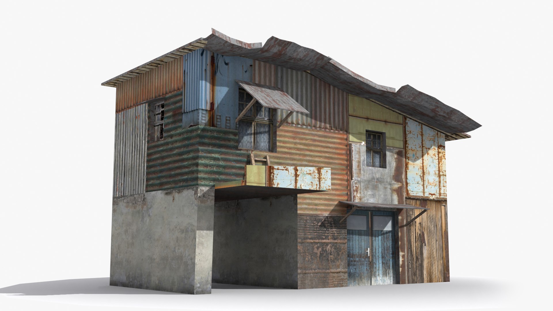 3D Slum x17 - TurboSquid 2009581