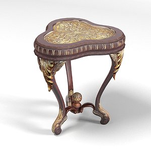 Jumbo classic baroque side table soffee small_1