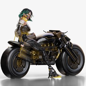 3D AndromedaMotorcycleBlend