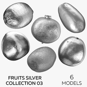 3D model Fruits Silver Collection 03 - 6