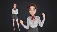 Cartoon Business attire for women