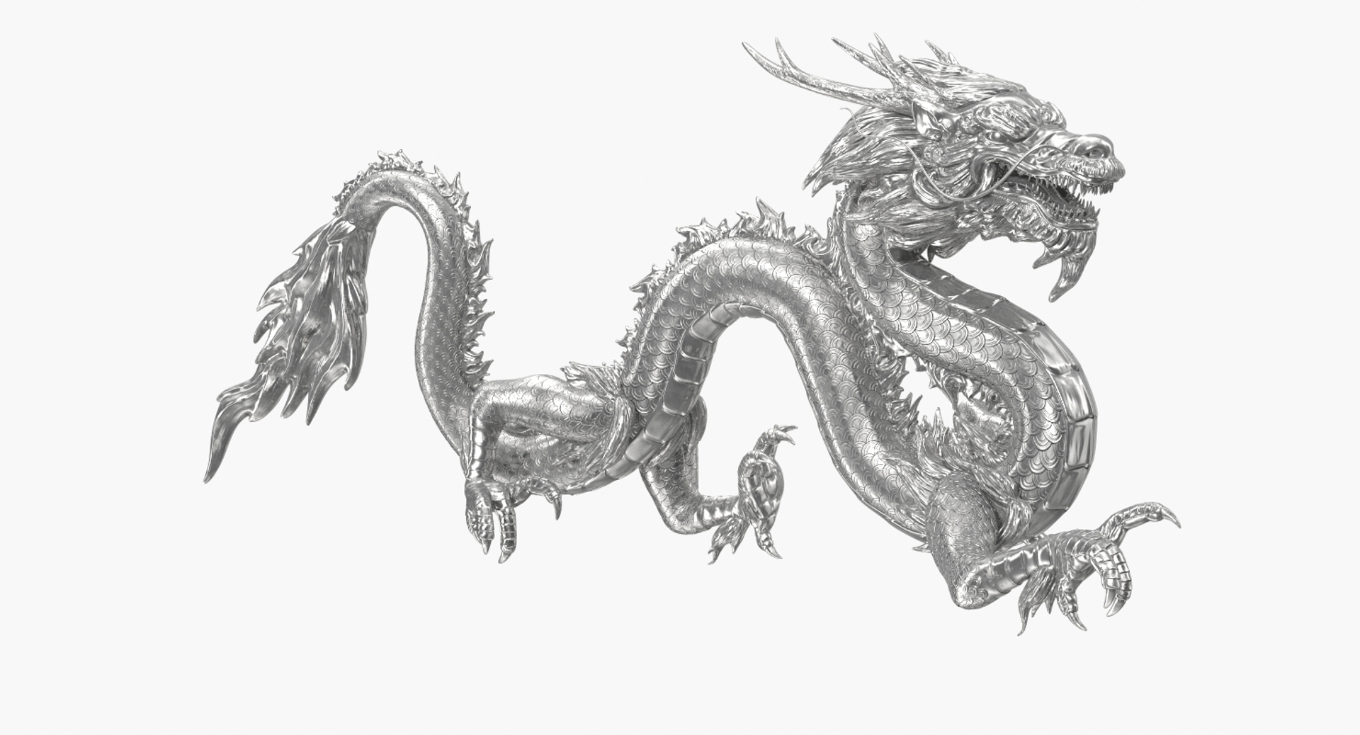 Traditional asian golden dragon – MasterBundles
