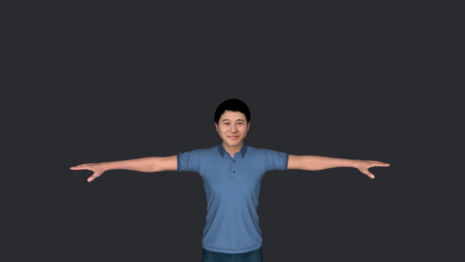 Jet Li Hyper Realistic Full Body Fully Rigged 3D Character 3D Model ...
