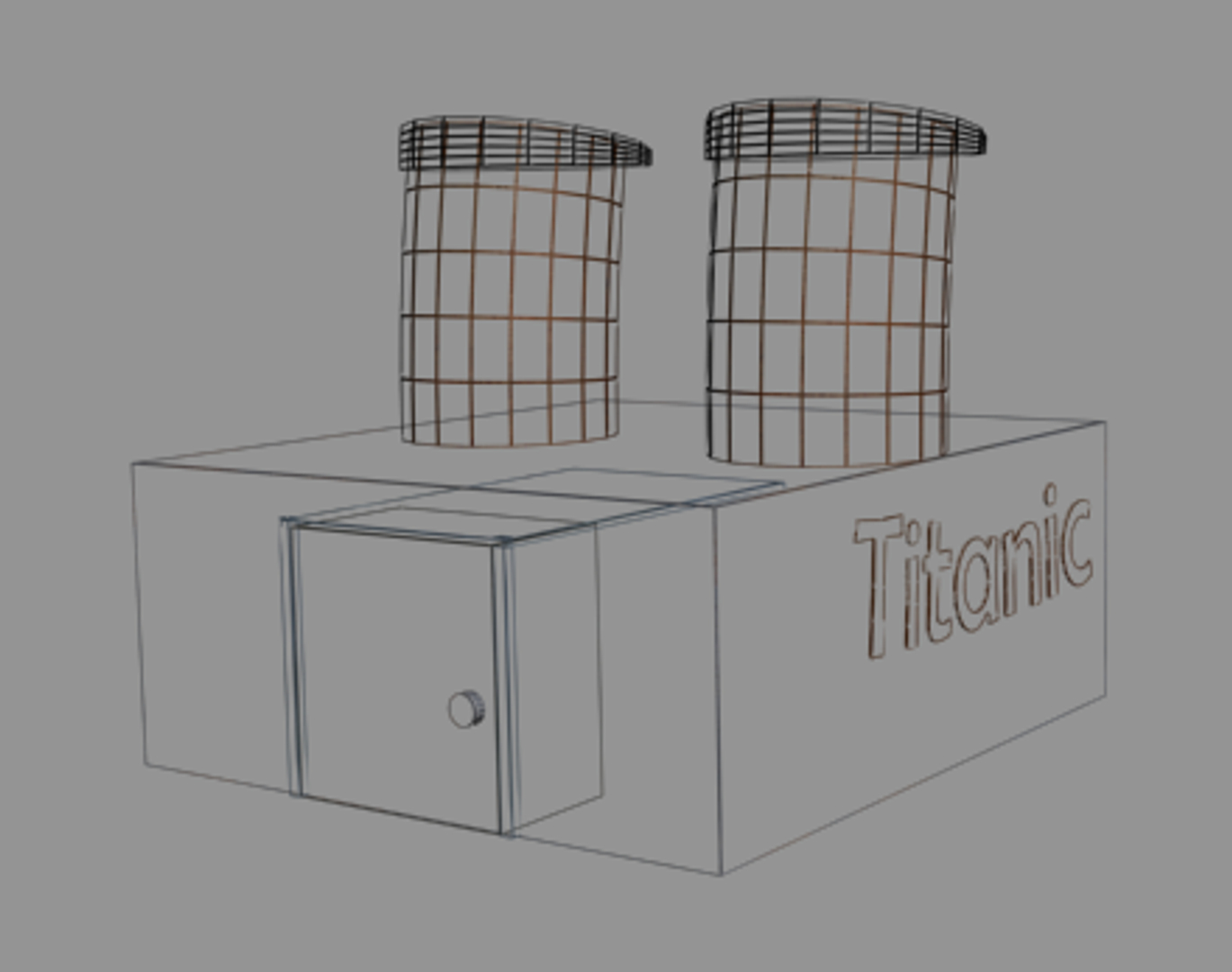 ship titanic chimney towers 3ds free