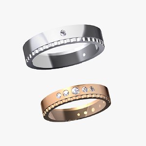 3D wedding ring 25 model