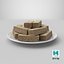 Pile de biscuits gaufrettes au chocolat