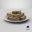 Pile de biscuits gaufrettes au chocolat