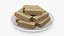 Pile de biscuits gaufrettes au chocolat