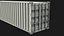 40ft Shipping Containet - White 3D model