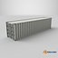 40ft Shipping Containet - White 3D model
