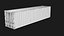40ft Shipping Containet - White 3D model