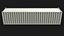 40ft Shipping Containet - White 3D model