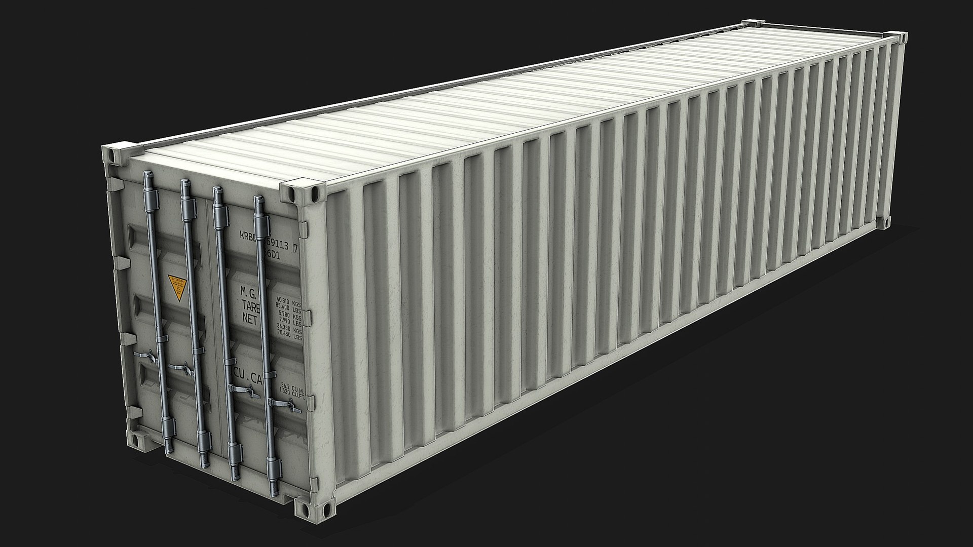 40ft Shipping Containet - White 3D model https://p.turbosquid.com/ts-thumb/Fj/QBwJXN/lL/10001/jpg/1699975800/1920x1080/fit_q87/5f4f4b0fff77730920fda91d196cedae58fe2a10/10001.jpg