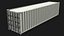 40ft Shipping Containet - White 3D model
