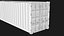 40ft Shipping Containet - White 3D model