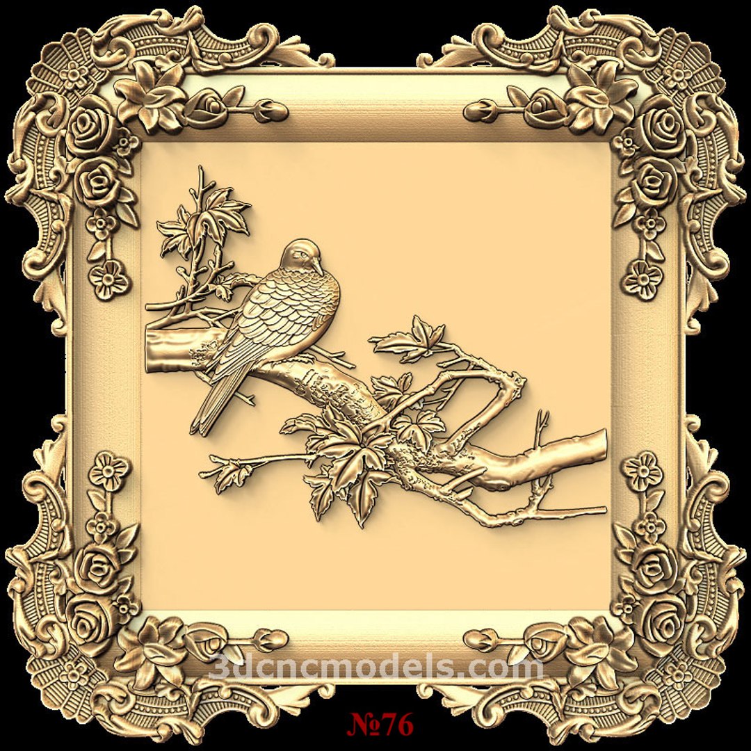 stl cnc router engraving 3d model