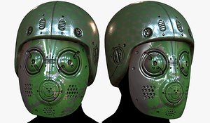 3D Gas mask respirator scifi mode