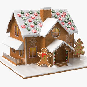 Detailed Gingerbread House