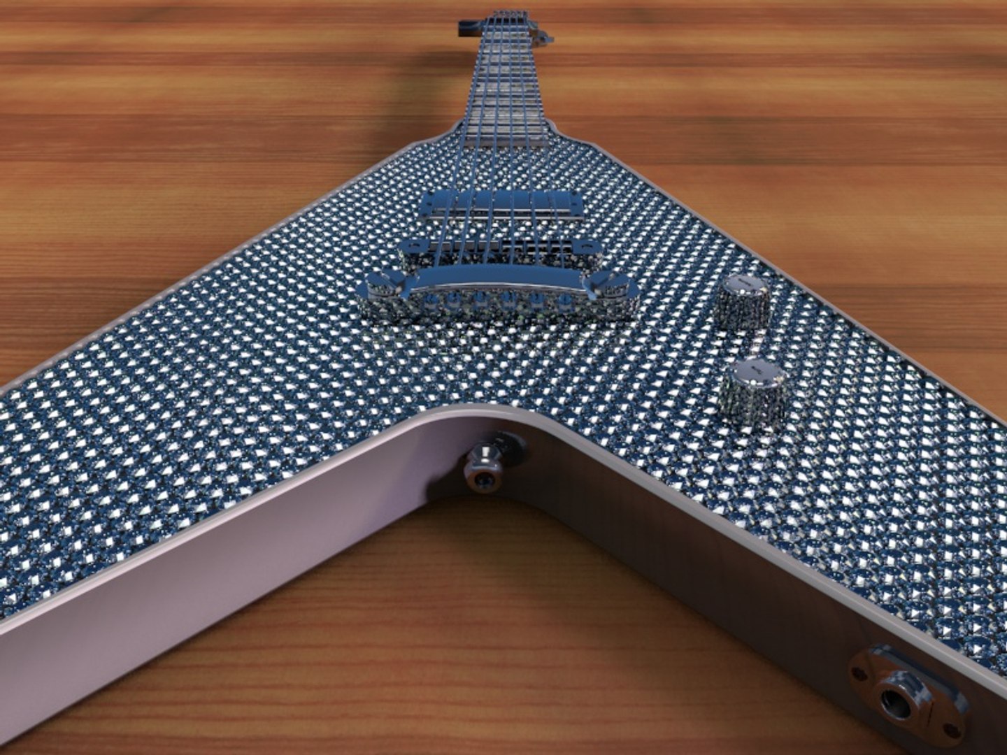 washburn v rhinestone 3d c4d