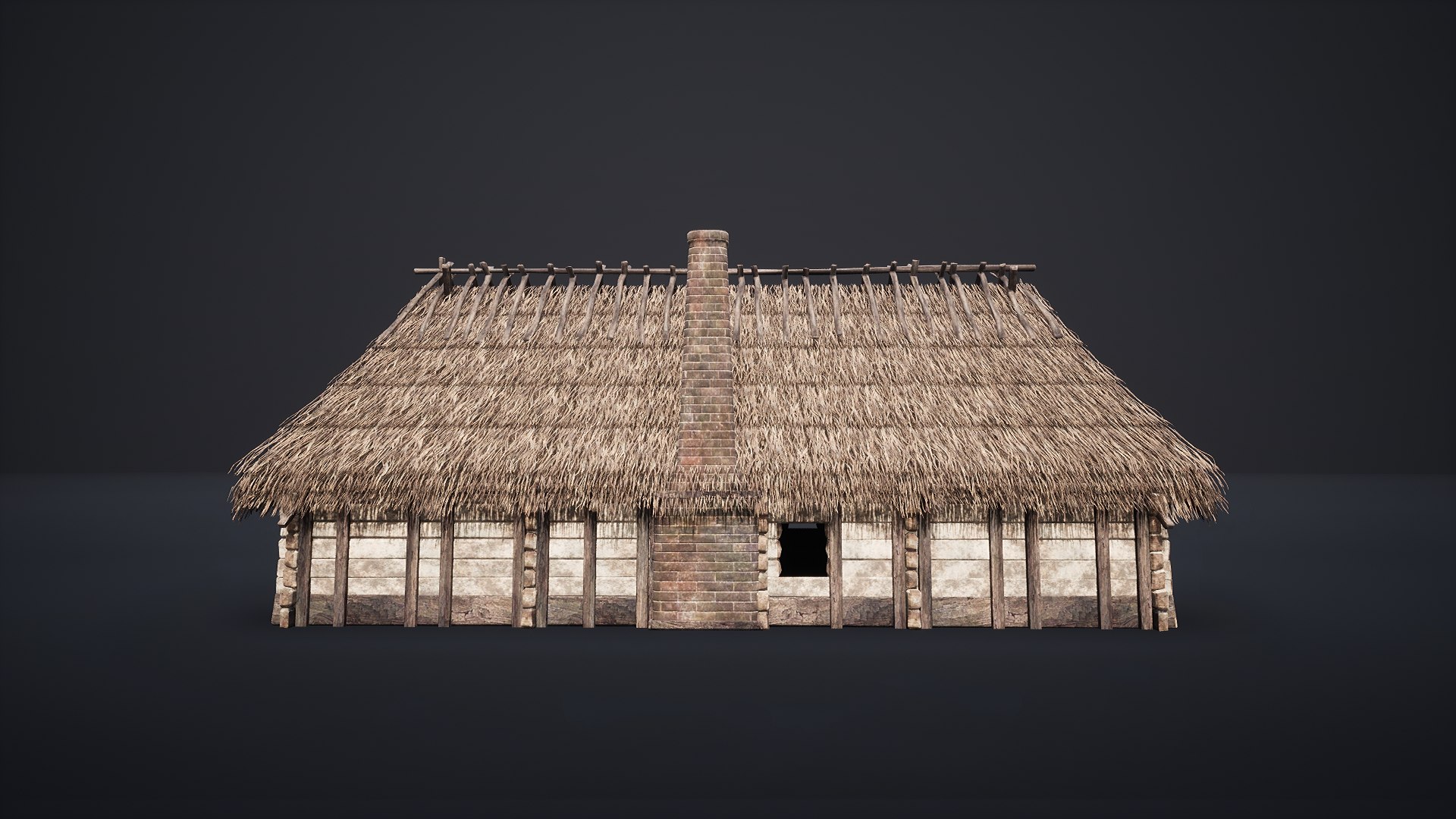 3D AAA MEDIEVAL SLAVIC HOUSE COTTAGE CABIN HUT GENERIC VILLAGE FARM ...