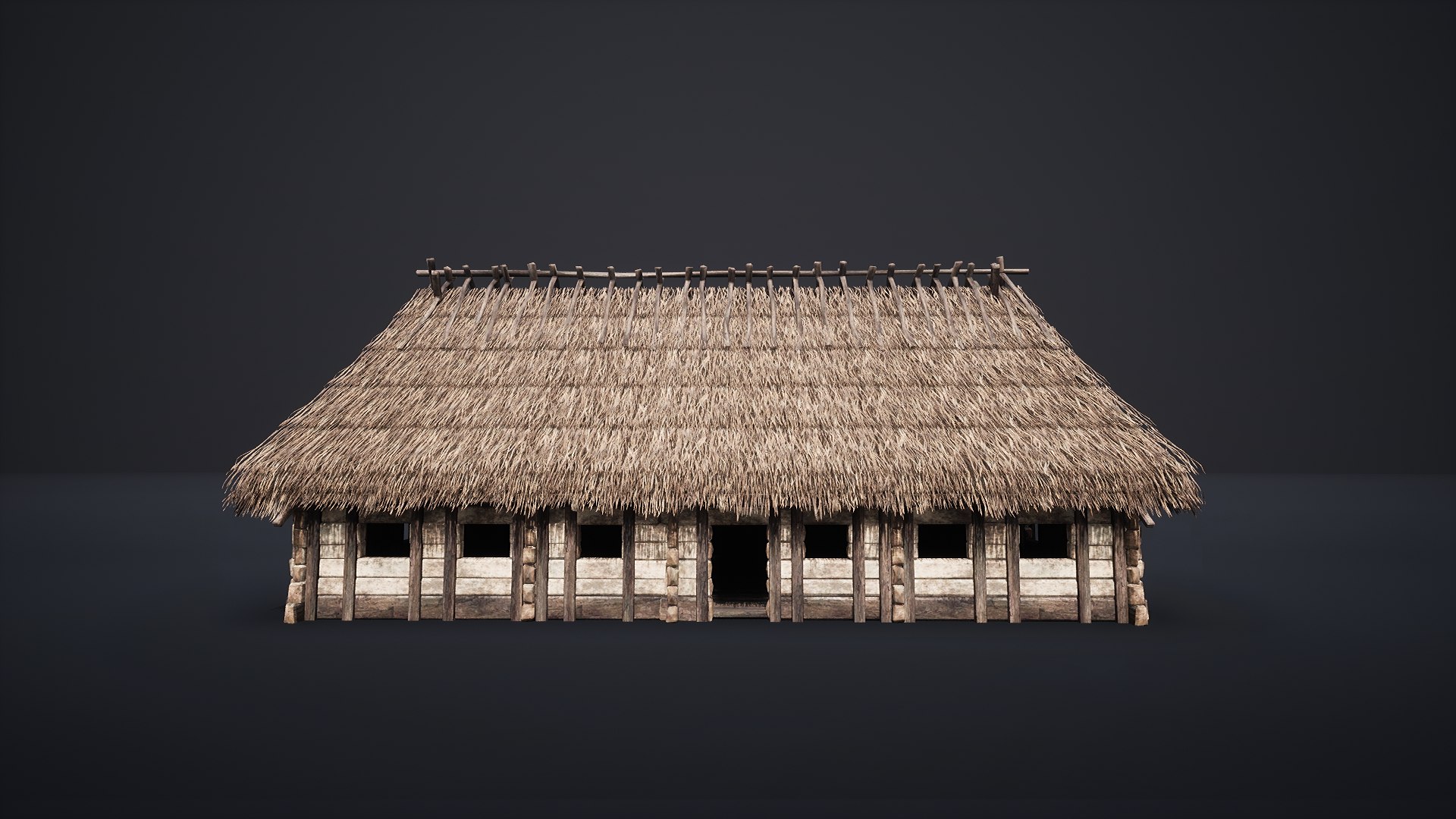 3D AAA MEDIEVAL SLAVIC HOUSE COTTAGE CABIN HUT GENERIC VILLAGE FARM ...