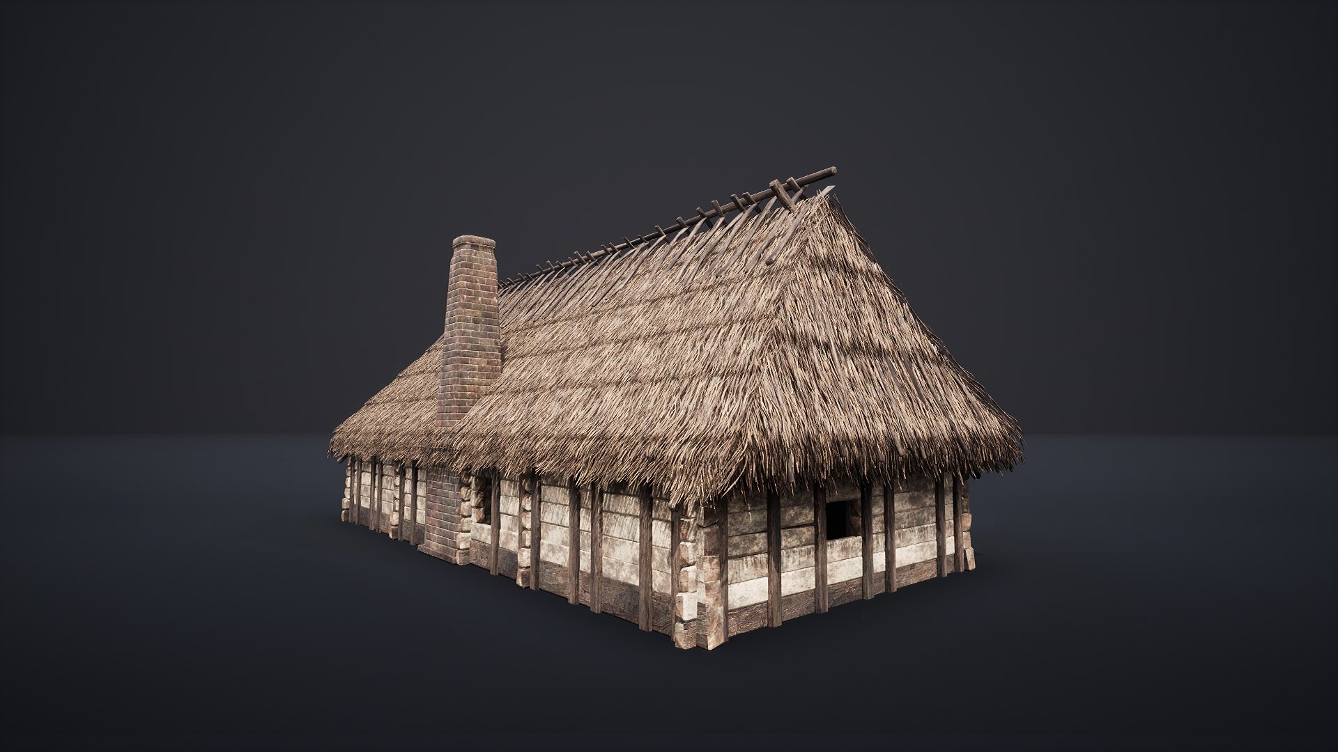 3D AAA MEDIEVAL SLAVIC HOUSE COTTAGE CABIN HUT GENERIC VILLAGE FARM ...