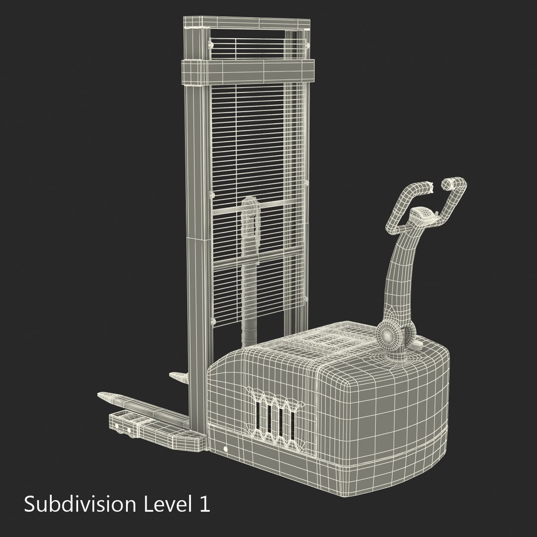 Electric Walkie Stacker Rigged Max