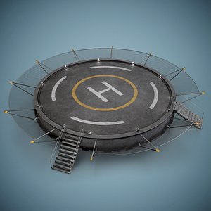 Helipad Circular Platform