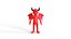 Diable Low Poly Riggé