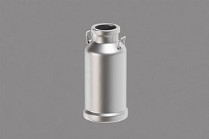 Steel Milk Can 3D