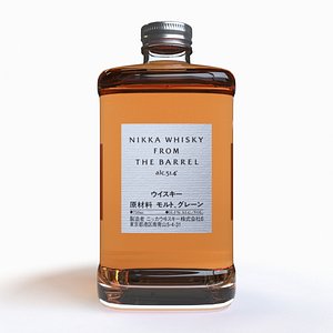3D bottle nikka whisky