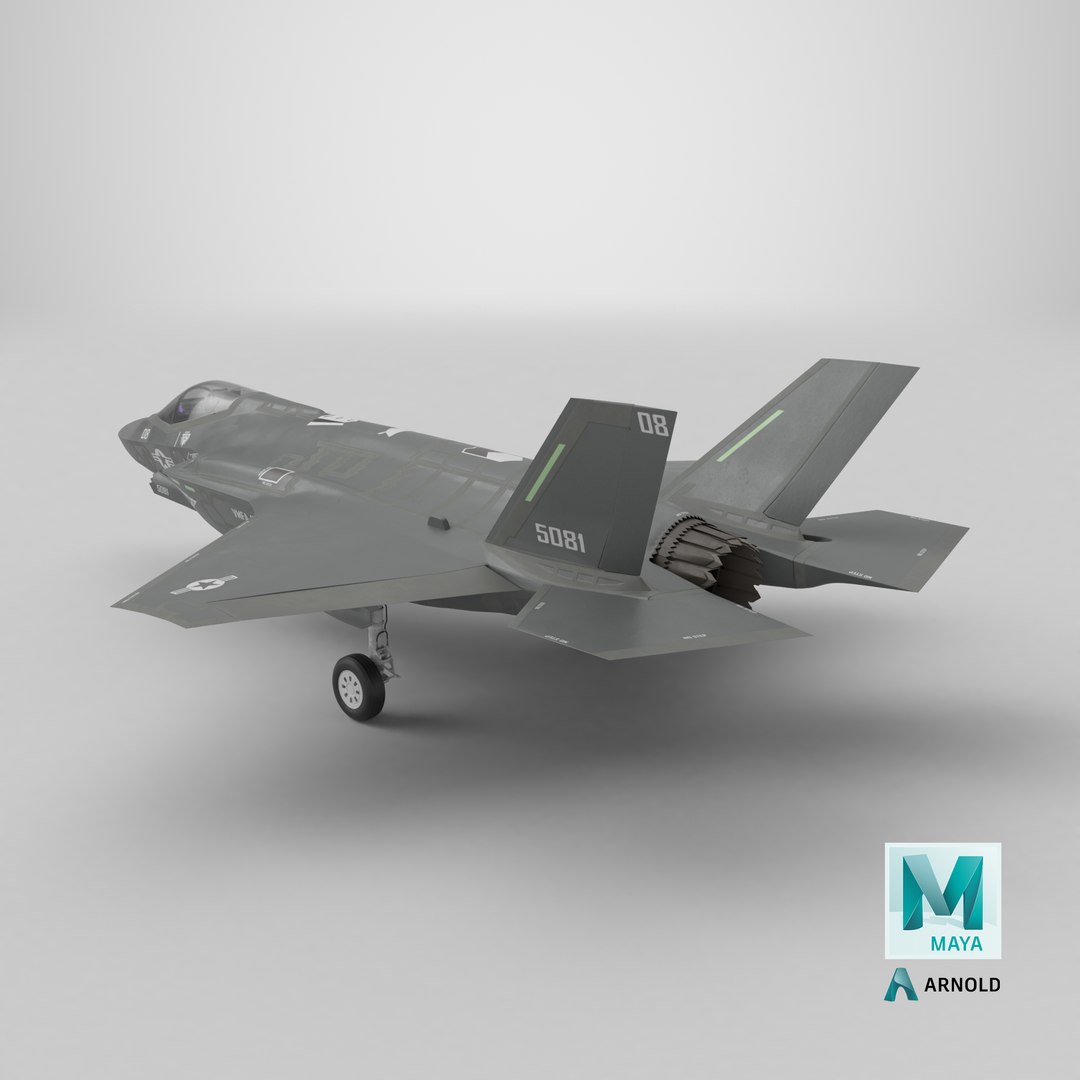 Lockheed Martin F-35 Lightning II 3D https://p.turbosquid.com/ts-thumb/Fj/yPD9XI/wS/stemcell_maya_arnold_render/png/1781800455/1920x1080/fit_q87/6870d86e39e7ba2d0c7553d4925ec539e31b899b/stemcell_maya_arnold_render.jpg