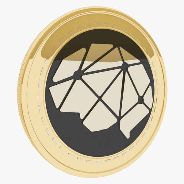 DeepBrain Chain Cryptocurrency Gold Coin 3D