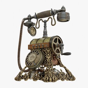 Retro Antique Telephone - 3D Model by Julia3dModeler