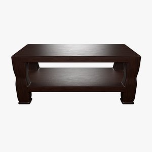 Double Deck Wooden Coffee Table