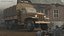 Retro Utility Army Vehicle with Canvas Cover Sand Rigged for Cinema 4D